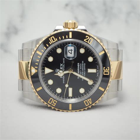 rolex half gold submariner price|rolex submariner gold price.